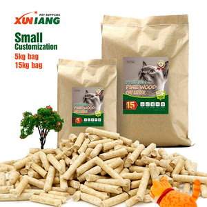Natural Pine Wood <b>Cat</b> <b>Litter</b> with Activated Carbon Eco-Friendly & Biodegradable High Water Absorption Odor Control Dust-Free 6mm - Product Image 1