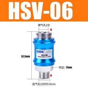 Vanne à glissière manuelle HSV-06/08/10/15, commande à deux mains, vanne d'échappement à source d'air pour média gazeux - Product Image 6