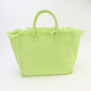 Keymay Free Shipping Canvas Tote <strong>Bag</strong> With Pocket Zipper Women Handbag Beach Tote <strong>Bag</strong> Tassel Fringe Large Canvas <strong>Bags</strong> - Product Image 3