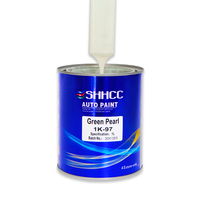SHHCC 1K Verde Perla, Revestimiento Acrílico Líquido, a Base de UV, Impermeable, Brillante, Resistente a Desportilladuras, Pintura de Acabado Automotriz, Revestimiento Plástico