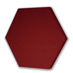 Panel Acústico Hexagonal Plano Absorbente de Sonido e Ignífugo, 100% Fibra de Poliéster, NRC 0.5, para Salas de Conferencias - Product Image 1