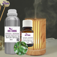 Acétate de linalyl naturel en vrac Extrait de plante de bois/feuilles d'ho bois Huile parfumée pour la gestion de la peau et les applications aromatiques