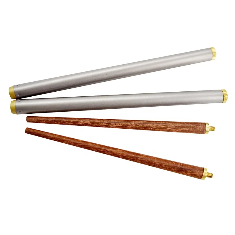 Reusable Foldable Personalized Chopsticks With Wood Tip Round Titanium Folding Collapsible Chopsticks