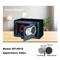 Serrure électronique sécurisée pour armoire de classement avec mot de passe, cylindre de clé d'urgence, dispositif de verrouillage à code de sécurité, modèle H-012-S