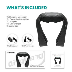 Usine vente chaude corps entier tissu profond pétrissage oreiller Massage doigt presse dos et cou masseur - Product Image 2