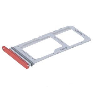 Vassoio per schede SIM e Micro SD Samsung per Galaxy S20 Plus G985F, rosso, in materiale ABS di ricambio - Product Image 1