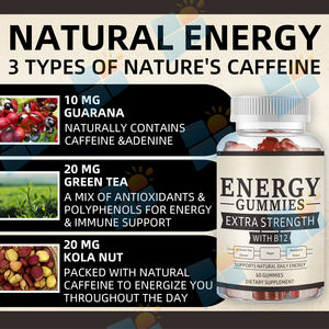 Gummies énergisantes SUNI OEM/ODM à marque privée avec vitamines B pour la concentration et un regain d'énergie instantané – Vente en gros - Product Image 4