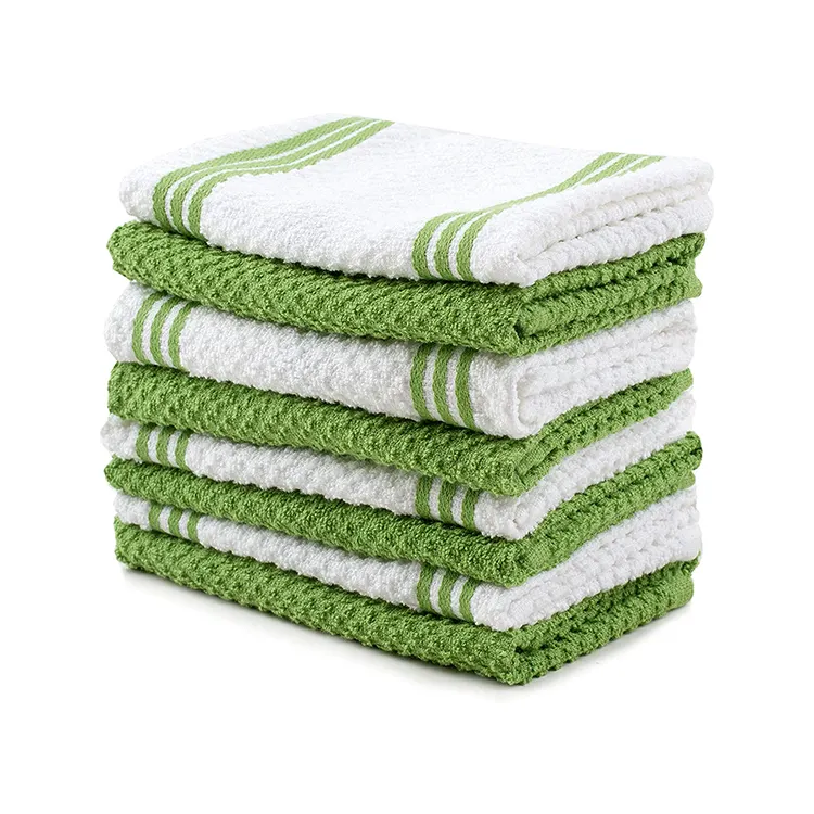 Juego de toallas de mano para cocina, set de manoplas absorbentes de 100% algodón, de calidad personalizada