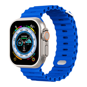 Nouveau design réglable étanche Sport Ocean Bracelet en silicone pour Apple Watch Ultra 49mm Smartwatch Band - Product Image 1