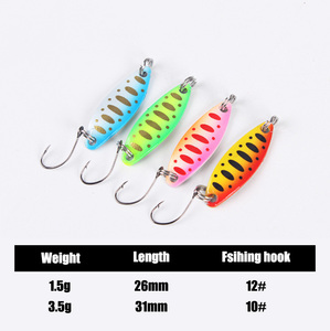 Leurre Cuillère Métallique Raylor <span class=keywords><strong>Pas</strong></span> <span class=keywords><strong>Cher</strong></span> Lumineux 1.5g 3.5g pour Micro-Mini Pêche en Eau Douce, Bass, <span class=keywords><strong>Truite</strong></span>, Saumon - Product Image 3