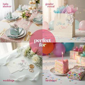 Recuerdos <span class=keywords><strong>de</strong></span> Fiesta en Forma <span class=keywords><strong>de</strong></span> Carruaje Plantable <span class=keywords><strong>de</strong></span> Papel con <span class=keywords><strong>Semillas</strong></span> Rosa con el Logotipo 'Gracias por Ayudarnos a que Nuestra Alegría Creciera' para Revelación <span class=keywords><strong>de</strong></span> Género y Cumpleaños - Product Image 6