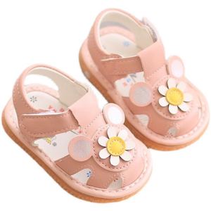 Sandali per Neonati 0-2 Anni Scarpe <span class=keywords><strong>Rosa</strong></span> Carine per Bambine Suola Morbida Colore Unico Sandali da Principessa per <span class=keywords><strong>Neonata</strong></span> - Product Image 1