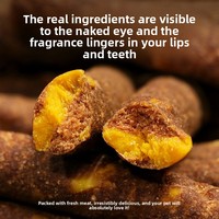 Friandises pour chiens en gros : Bâtonnets de bœuf au jaune d'œuf, aliments pour animaux de compagnie, os à mâcher pour chiens, bandes de viande séchée nutritives, fabriquées à Qingdao