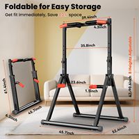 Station de traction pliable pour la maison, équipement de fitness en plein air, station de traction réglable, conception triangulaire pour les exercices de fitness