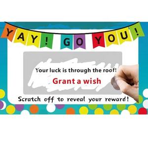 Gratta e vinci personalizzati campione gratuito biglietti da grattare biglietti della lotteria biglietti della lotteria gratta e vinci per rivelare la tua ricompensa - Product Image 5