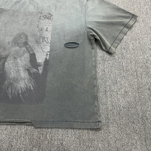 T-shirt Vintage con Stampa DTG Personalizzata, 100% Cotone, Collo Tondo, Effetto Sbiadito e Lavaggio Acido, Taglio Corto e Vestibilità Ampia per Uomo - Product Image 2