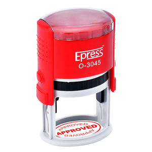 Многоцелевые штампы для офисных штампов O-3045 компании используют персонализированные овальные штампы «полученные наличными», пластиковые резиновые штампы для самостоятельного окрашивания - Product Image 3