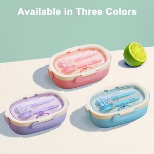 Wholesale Custom Cylinder <b>Kids</b> Lunch Box <b>Set</b> Bento BPA-Free Thermal Plastic Microwavable Eco-Friendly Kitchen Bag Water Bottle - Product Image 3