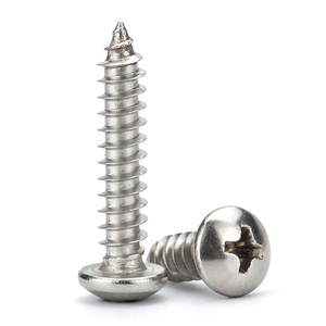 Meilleur prix Din7981 M3.5 M3.9 304 vis autotaraudeuses en béton en acier inoxydable noir pour métal plastique bois - Product Image 6