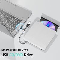 Unidad externa de DVD con USB 3,0 para portátiles, compatible con Windows 11/10/7/8/XP Mac MacBook