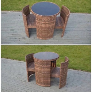 Juego de mesa de café de ratán para jardín, <span class=keywords><strong>muebles</strong></span> de exterior únicos para cafetería - Product Image 3