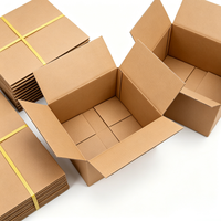 Carton pliable grande capacité, impression personnalisée, pour vêtements, articles vestimentaires, e-commerce, expédition en gros