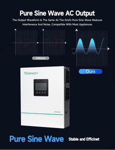 12kw 48v IP21 ระบบไฮบริดพลังงานแสงอาทิตย์แบบคลื่นไซน์บริสุทธิ์ พร้อมระบบ MPPT คู่ และเอาต์พุตคู่ รุ่น HE200-12000-F กำลังขับสูง 11  ไม่ใช้แบตเตอรี่ - Product Image 6