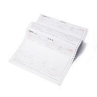 Papel Continuo Personalizado para Facturas de Computadora NCR, Hojas de Papel Autocopiativo