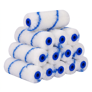 Kit de Rodillo de Pintura Pequeño de Nailon de 4 Pulgadas para Pintar Paredes, Pisos y Casas - Product Image 1
