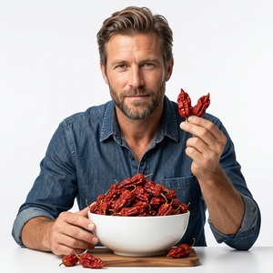 Piments <span class=keywords><strong>Carolina</strong></span> Reaper super piquants, piments du Yunnan en Chine, vente en gros pour la transformation alimentaire, marque LUCKY CHILLI - Product Image 5