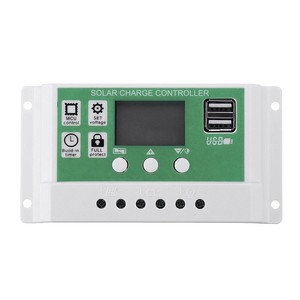 Controlador de Carga Solar Masuyoshi Mitsu 20A 12V/24V LCD con Doble USB PWM para Sistema Solar - Product Image 1