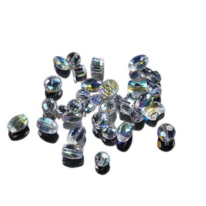 Glass Crystal Loose Beads Mixed Shapes Electroplated For Jewelry Making - Product Image 5