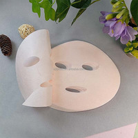 Masque facial en tissu de haute qualité à double couche en Tencel composite, rose, lyophilisé, anti-brillance, 38 g/m²