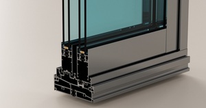 Fenêtre coulissante horizontale haut de gamme 100T à cadre mince, isolée thermiquement, avec verre creux de 24 mm pour la construction résidentielle - Product Image 3