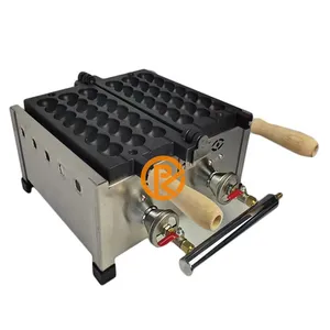 Gaufrier de Takoyaki à gaz/électricité, 3 pièces, brochettes de gaufre belge, Mini boules de gaufre, ficelle de sucette, gaufres sugarurées sur un bâton