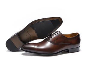 Zapatos de Vestir de Cuero Italiano Genuino Azul Daniel Wafer con Diseño de Piel de Cocodrilo para Hombre - Product Image 6