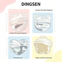Pochettes auto-adhésives en EVA transparentes, de forme irrégulière, pour le rangement et l'emballage de bijoux