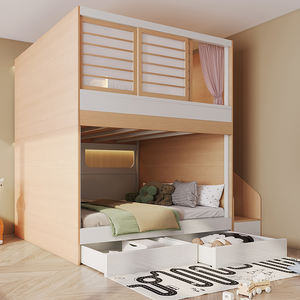 Cama Alta <span class=keywords><strong>Infantil</strong></span> JINS con <span class=keywords><strong>Cajones</strong></span>, Diseño Moderno, Cómoda y Duradera para Dormitorio - Product Image 6