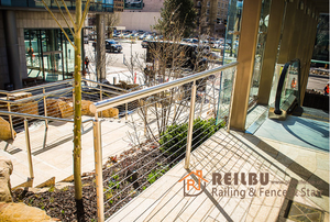 Reilbu Hot Sale House Railing Cable Railing <strong>Stainless</strong> <strong>Steel</strong> Post Aluminium Post Anti-rust Modern Look <strong>Handrail</strong> - Product Image 2
