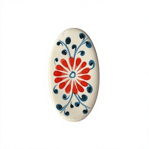 Reposapalillos de Cerámica Hecho a Mano, Ecológico y Duradero, Estilo Japonés, Diseño Floral Azul de Porcelana, Otros Artículos de Vajilla - Product Image 1