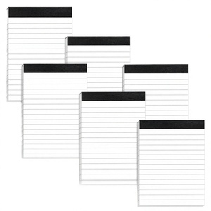Blocs-notes promotionnels personnalisés Cloudriver avec logo imprimé, format légal, lignés, lignes perforées, impression CMJN, 50 exemplaires - Product Image 3