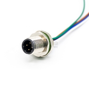 ขั้วต่อฝากระโปรง M12 4ขาสายอีเทอร์เน็ต4Pin ไปยังสาย RJ45 - Product Image 3