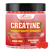 Gummies personnalisées OEM de créatine, BCAA, collagène et protéines avec électrolytes et caféine – Complément énergétique pour l'entraînement des hommes