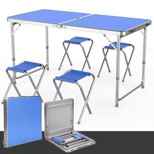 Table pliante d'extérieur en aluminium et chaise portable pour activités de camping, stand de restauration, table en métal avec logo personnalisé - Product Image 2