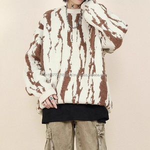 Suéter de Punto a Rayas con Bloques de Color, Estilo Retro, Holgado, Casual, para Hombre y Mujer, Otoño 2026 - Product Image 4