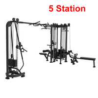 Équipement de fitness d'intérieur commercial Brightway Entraîneur multifonctionnel à 5 stations pour une utilisation en salle de sport