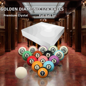 Ensemble de billes de billard en résine de 57,2 mm, aspect cristal, pour jeu de billard, emballage personnalisé - Product Image 2