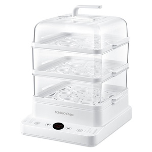 Cuiseur Vapeur Électrique Multifonctionnel Chigo 24L Grande Capacité avec Couvercle Transparent, Trois Niveaux, Commande Tactile – Idéal pour la Maison, Cadeau, Vente en Gros - Product Image 5
