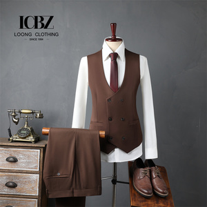 Costumes d'affaires pour hommes <span class=keywords><strong>vert</strong></span> <span class=keywords><strong>foncé</strong></span>, nouveau design, costumes slim fit 3 pièces pour hommes, costumes de travail formels pour hommes, fourniture d'usine - Product Image 6