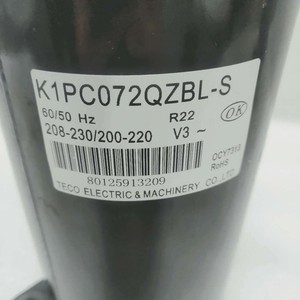 Compresor Scroll Teco K1PC072QZBL S R22 208-230V 60/50Hz para Refrigeración - Product Image 4